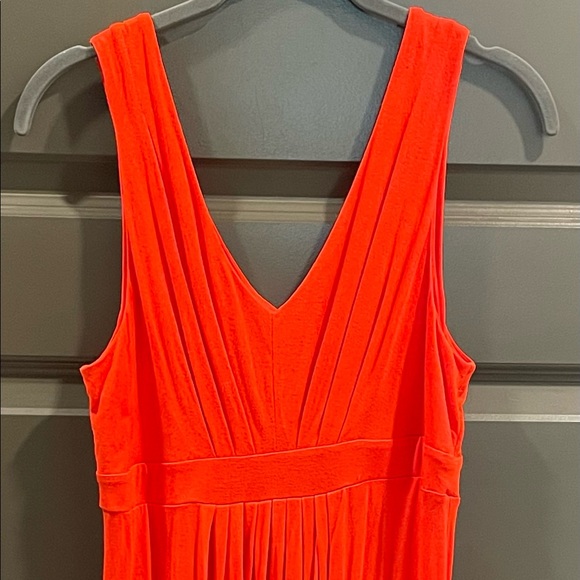 Lightweight red/coral dress from Ann Taylor Loft. Great for a summer night! - Picture 2 of 4